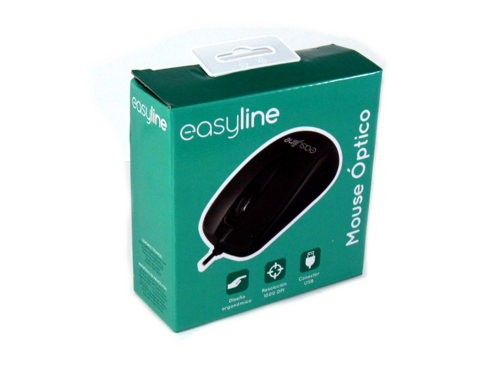MOUSE OPTICO USB ALAMBRICO NEGRO 993377 EASY LINE           