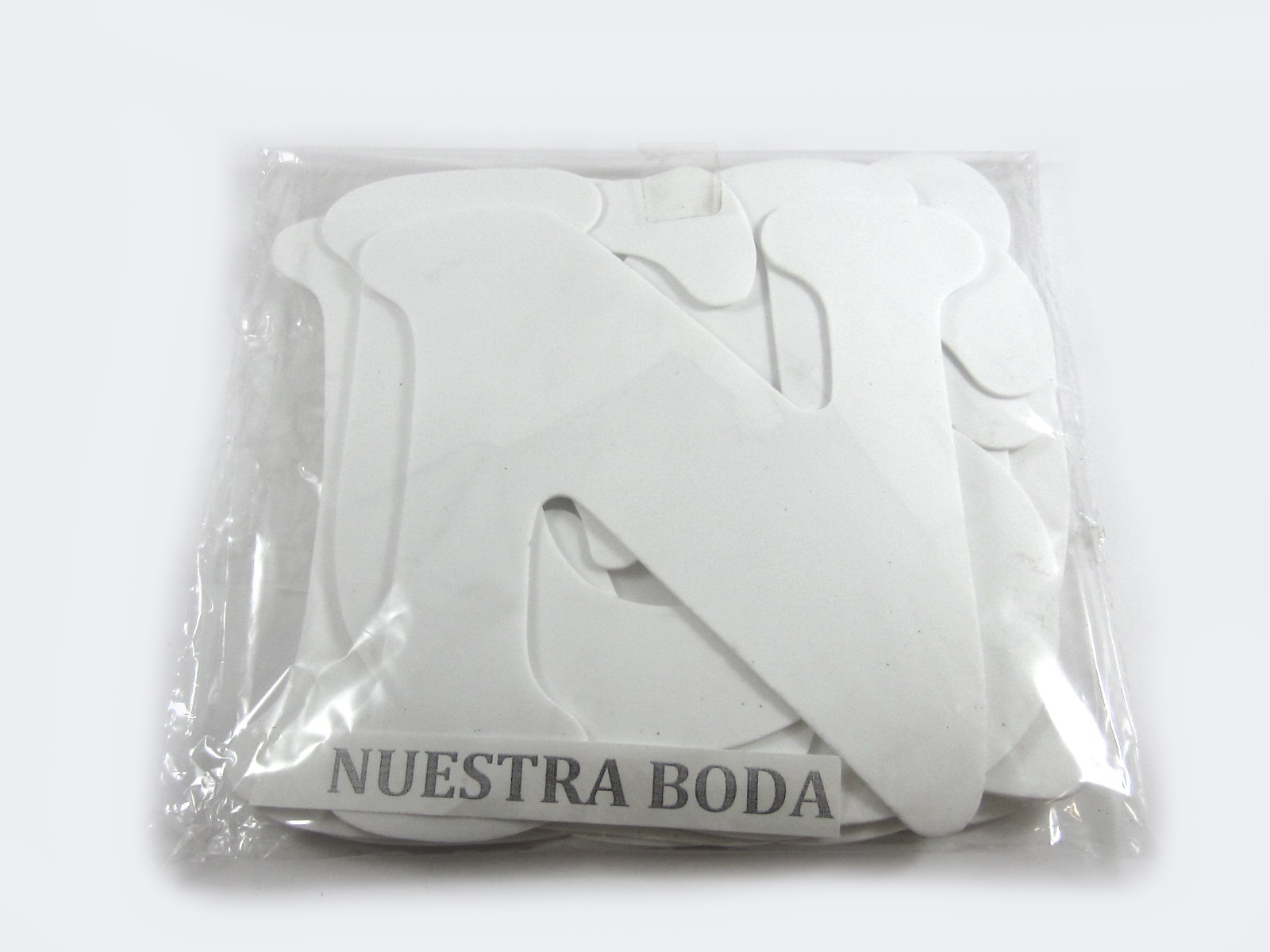 LETRERO DE FOAMI NUESTRA BODA F-7008                        