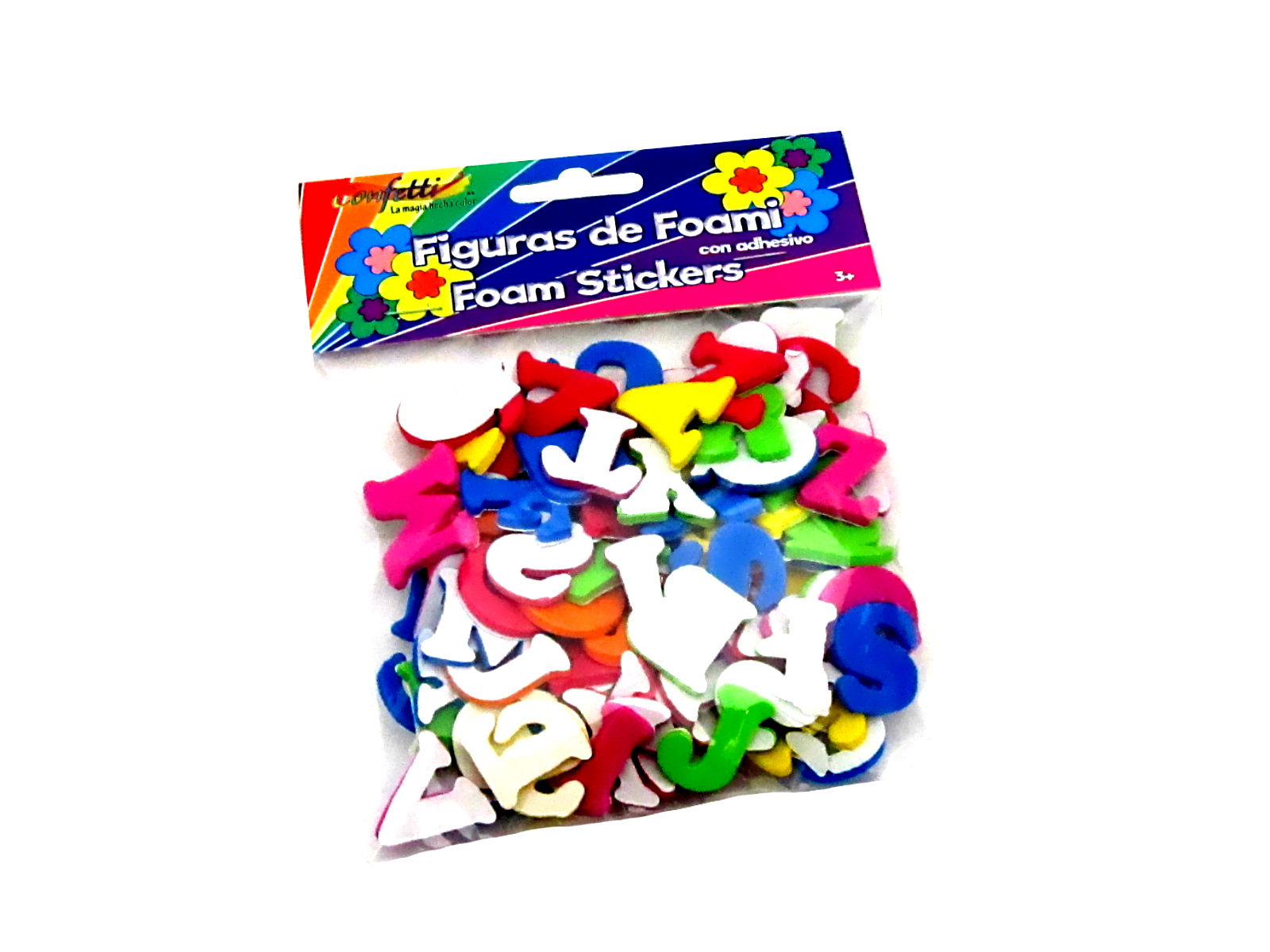 FIGURAS DE FOAMI C/ADHE MOD 1016 LETRAS PEQUEÑAS FF-1016    