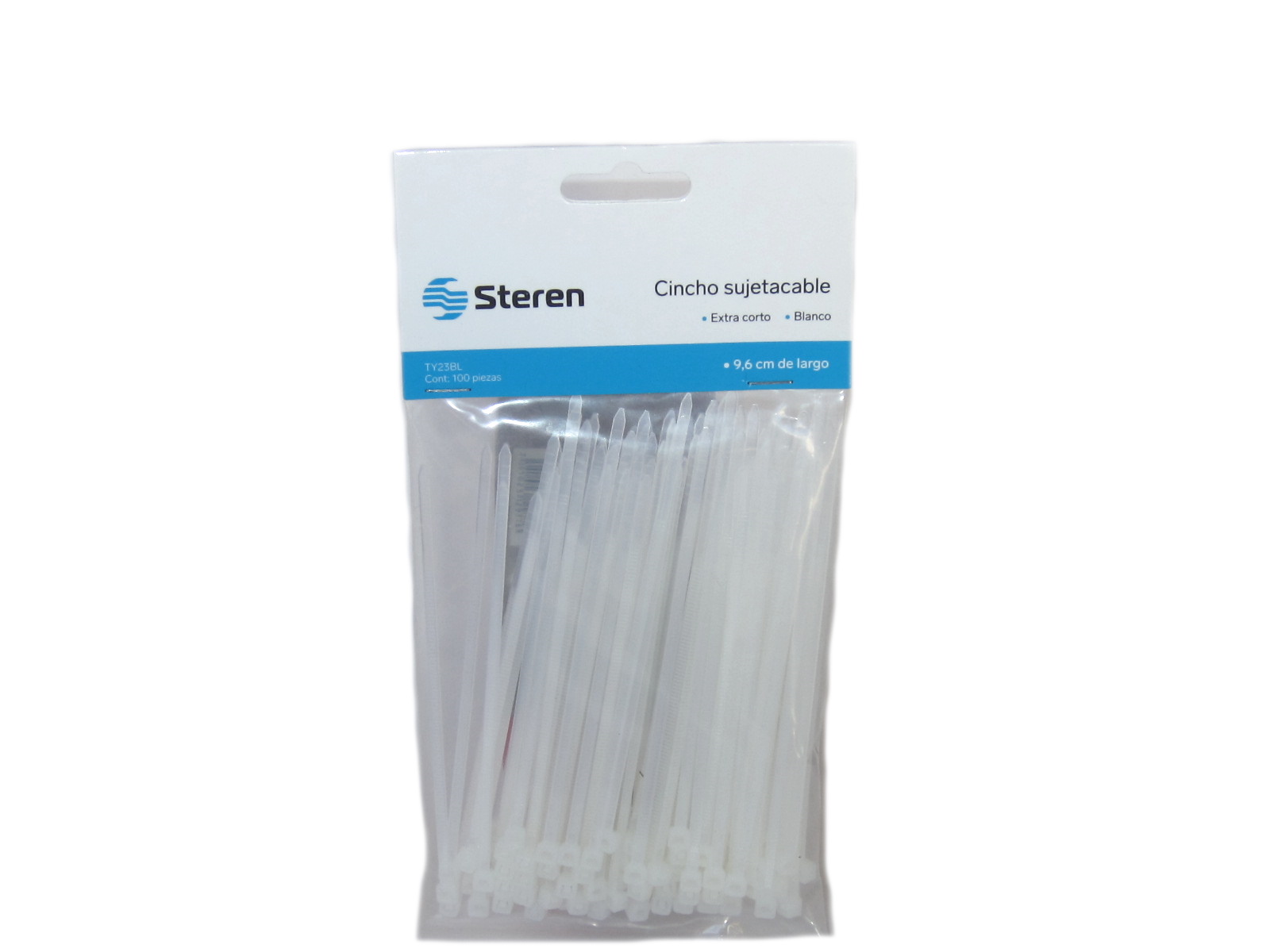 CINCHOS DE PLASTICO MULTI USOS,  C/100 EXTRA CORTOS TY23BL  