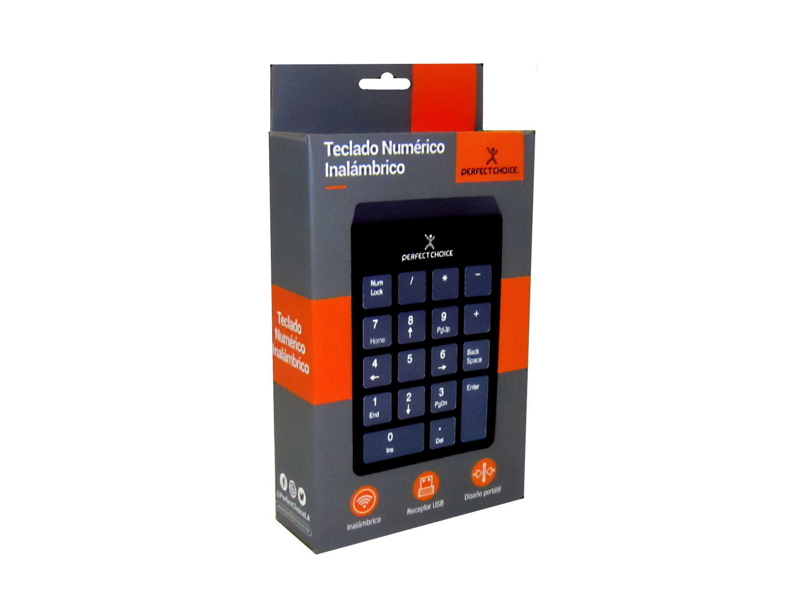 TECLADO NUMERICO PERFECT CHOICE NEGRO PC-201014             