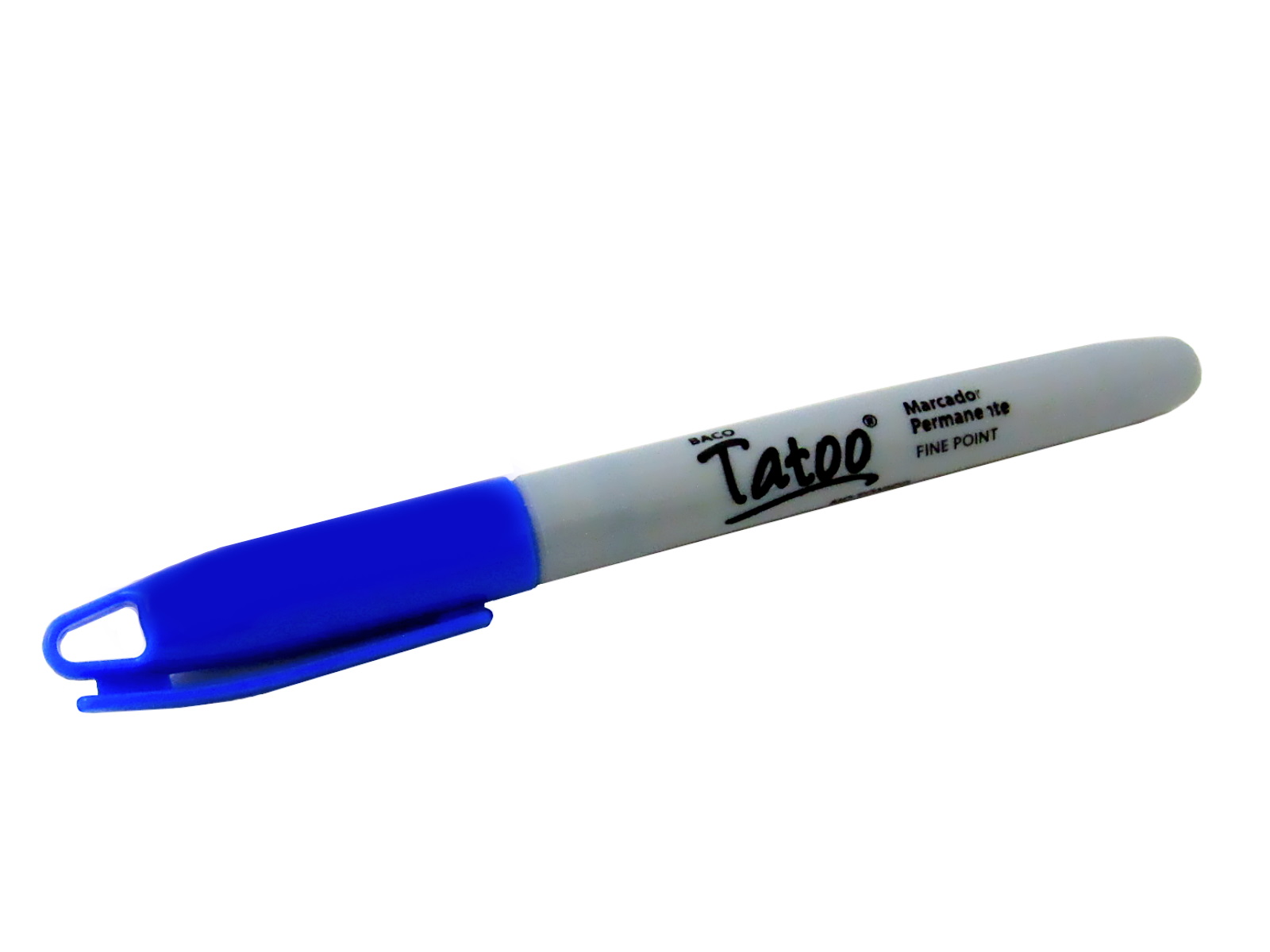 MARCADOR PERMANENTE TATOO FINO AZUL MR098 BACO              
