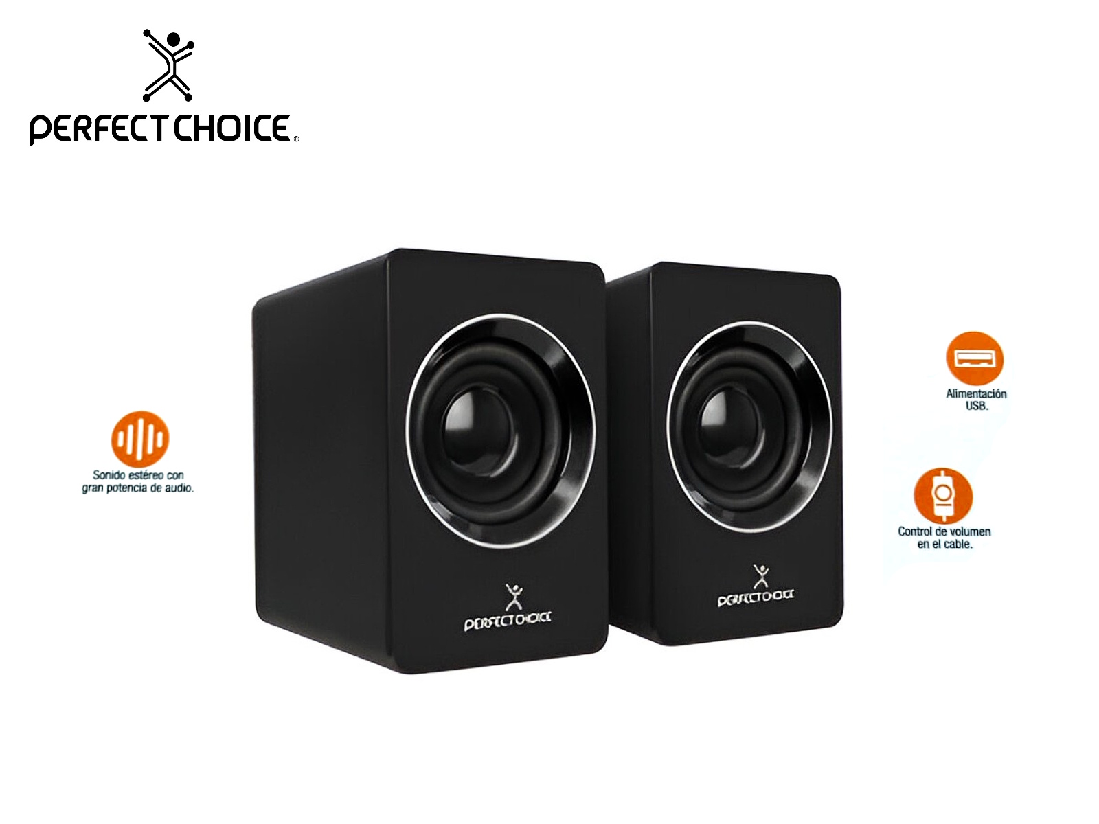 BOCINA P/PC MOSSO PERFECT CHOICE SONID ESTÉREO 2.0 PC-112914