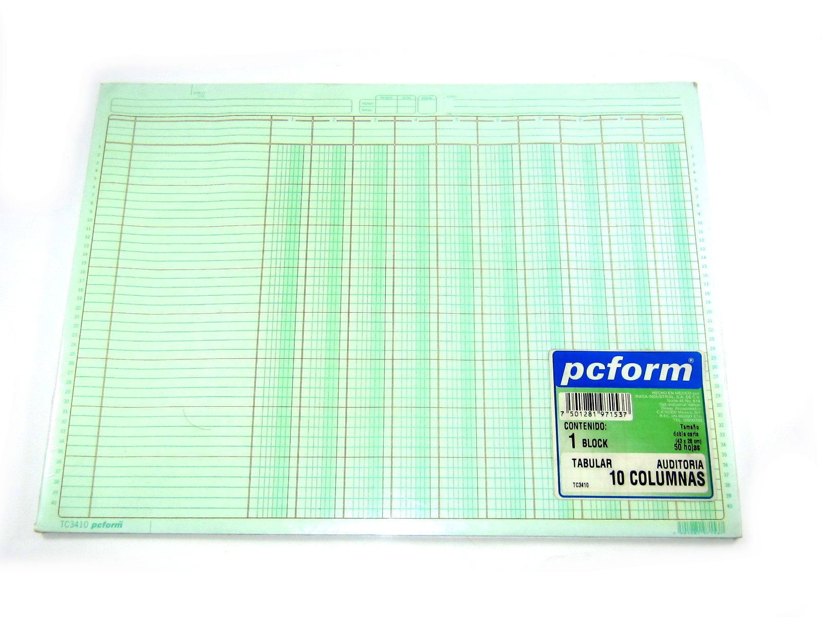 BLOCK PCFORM 3410 CONCEPTO Y 10 COLUMNAS 7553               