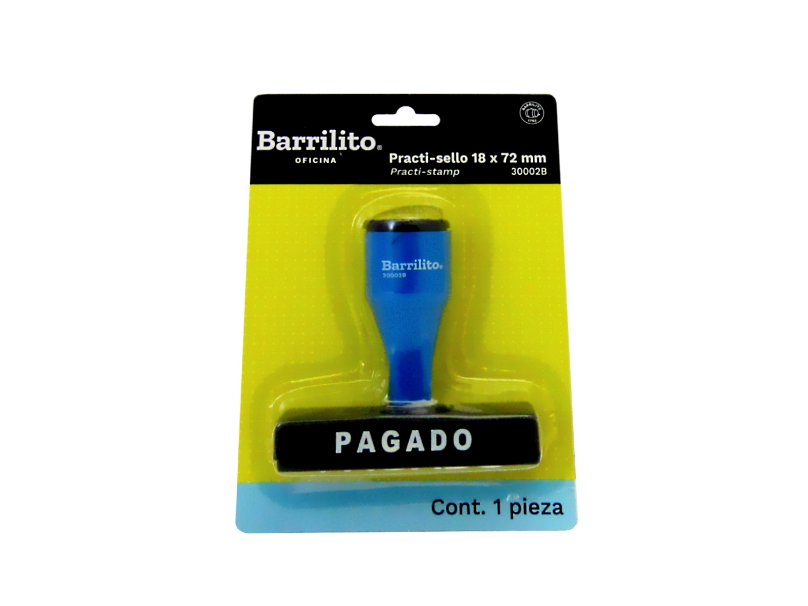 SELLO PRACTI-SELLO PAGADO 60 X 11 MM 30002B BARRILITO       
