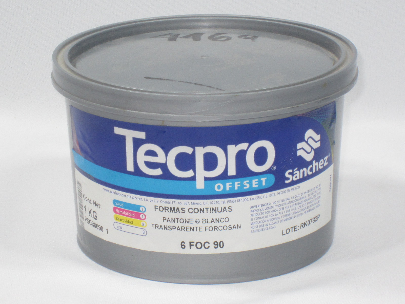 TINTA BLANCO TRANSPARENTE 6-FOC-90                          