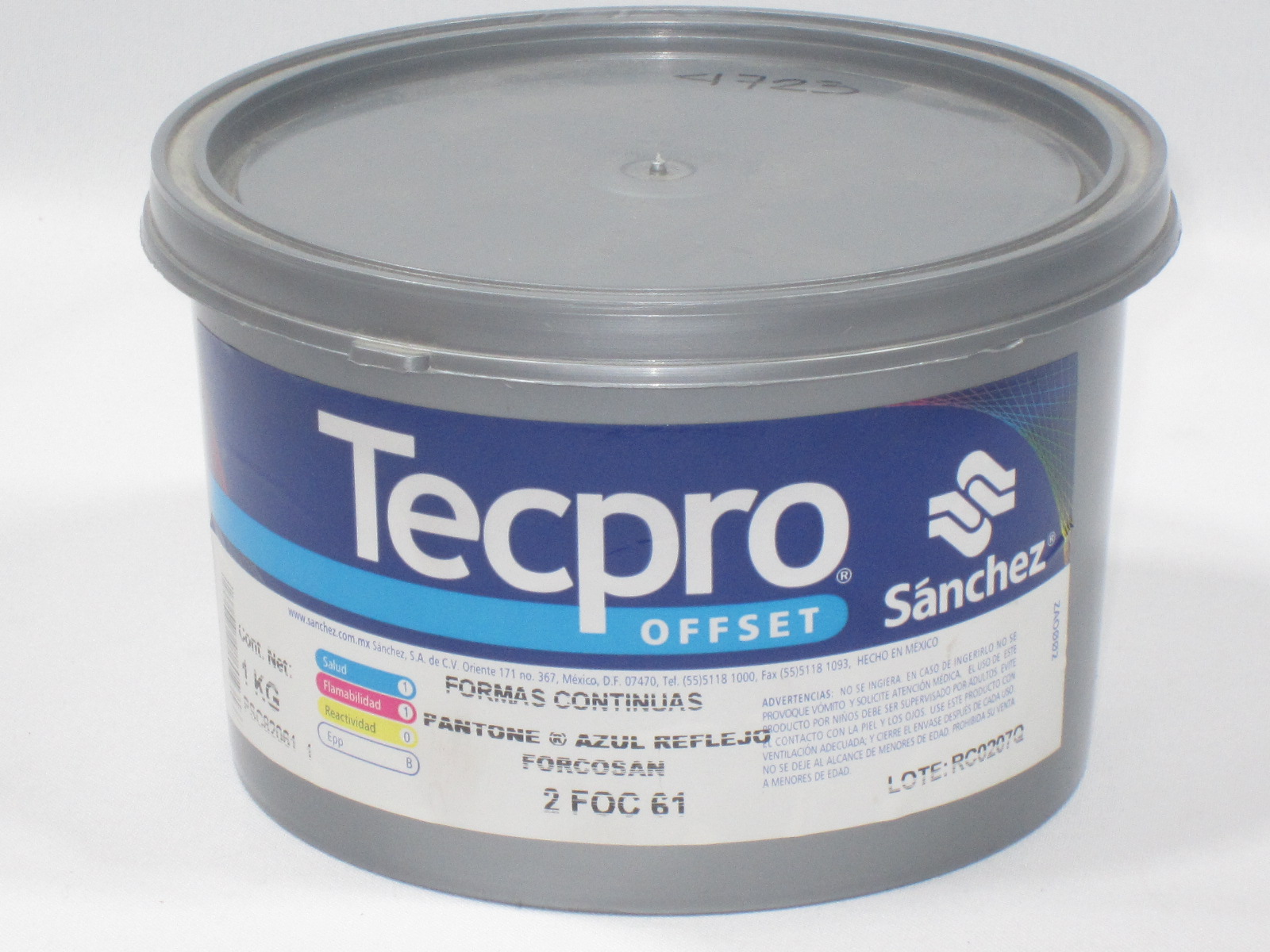 TINTA AZUL REFLEJO PANTONE FORCOSAN 2-FOC-61                