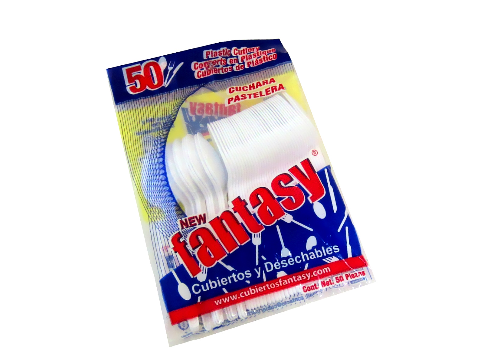 CUCHARA DE PLASTICO CHICA C/50                              